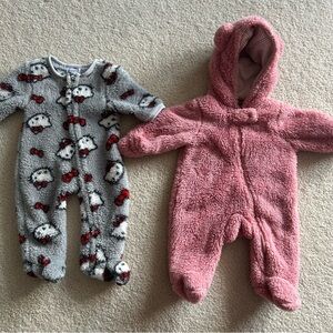 Newborn baby girl one piece outerwear